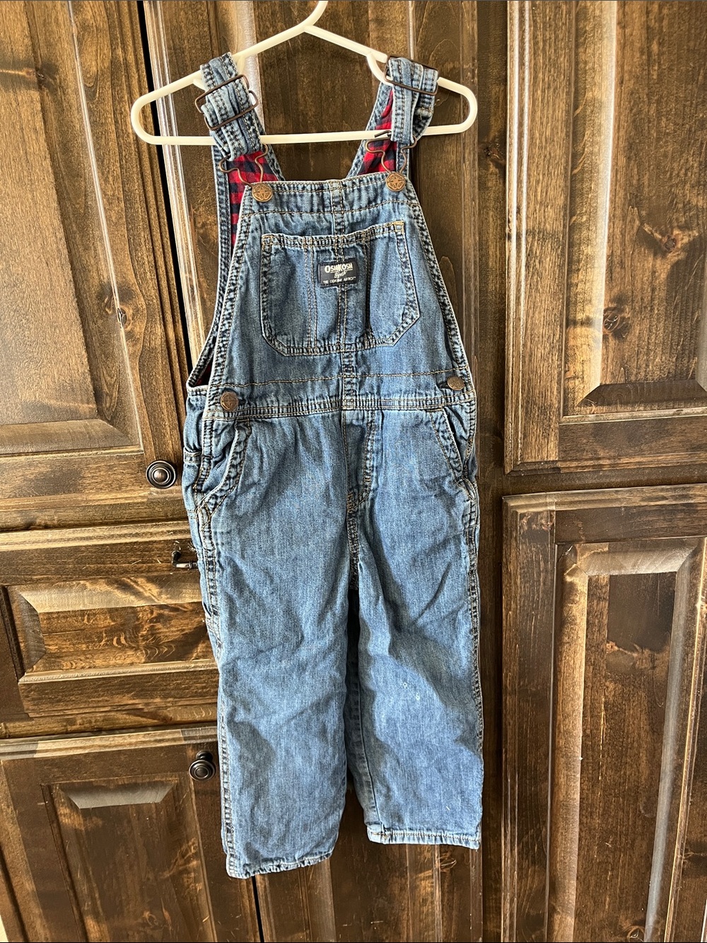 Flannel lined overalls 4T